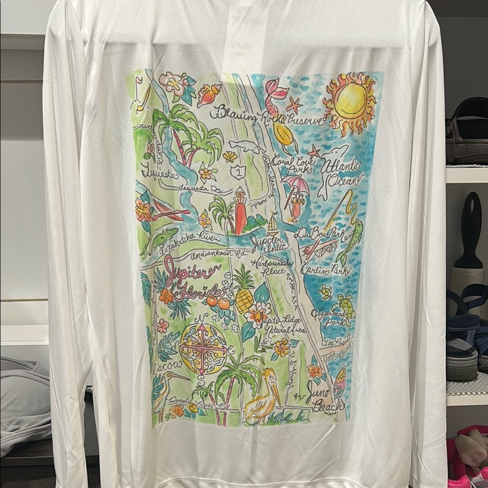 Sport-Tek White Long Sleeve Tee with Colorful Graphic